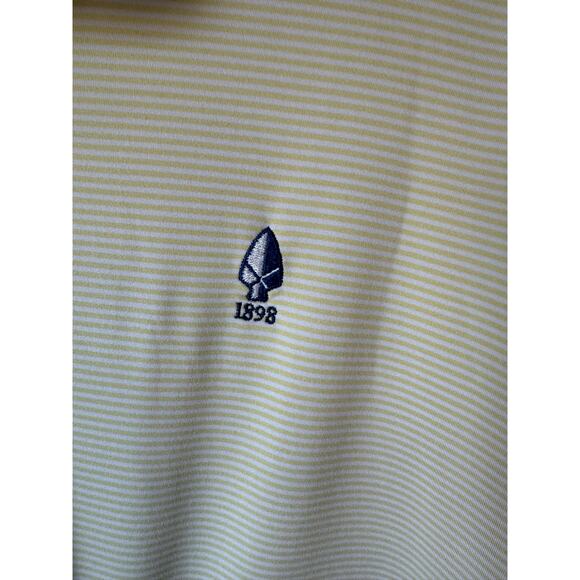 Turtleson Men’s Golf Polo Yellow Striped Size XL - Picture 4 of 9